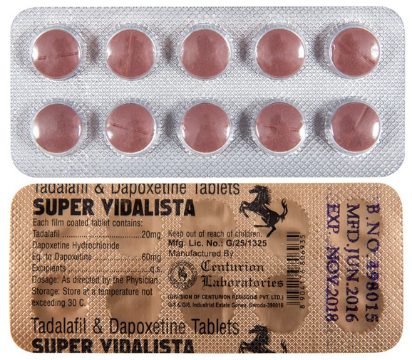 Super Vidalista Tadalafil + Dapoxetine